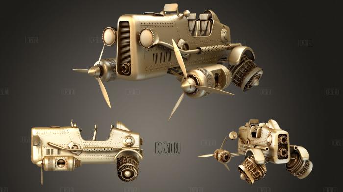 CAR DRAGONFLY stl model for CNC